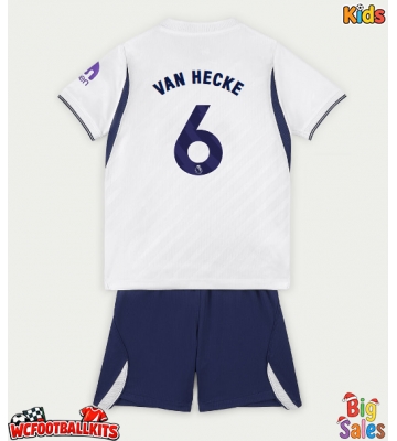 Tottenham Hotspur Jan Paul van Hecke #6 Replica Home Stadium Kit for Kids 2026-27 Short Sleeve (+ pants)